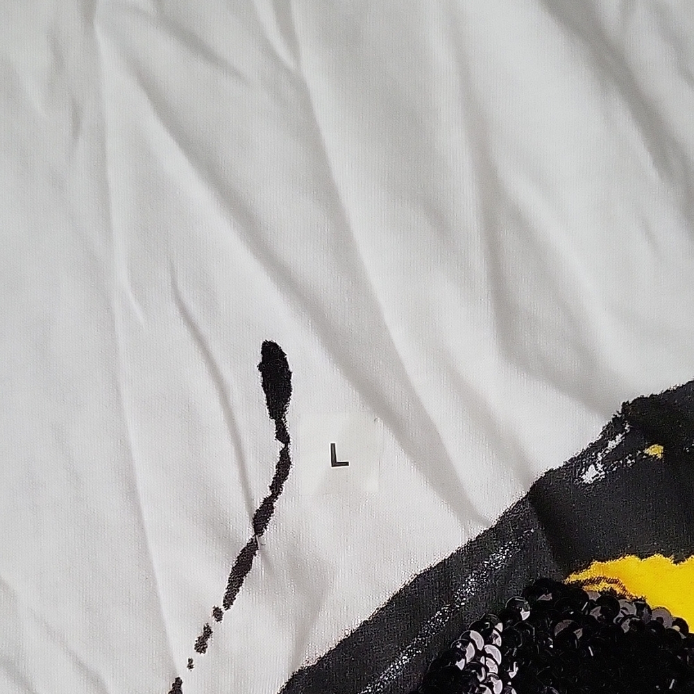 Express Black and Yellow Butterfly Print Tee - Picture 3 of 4